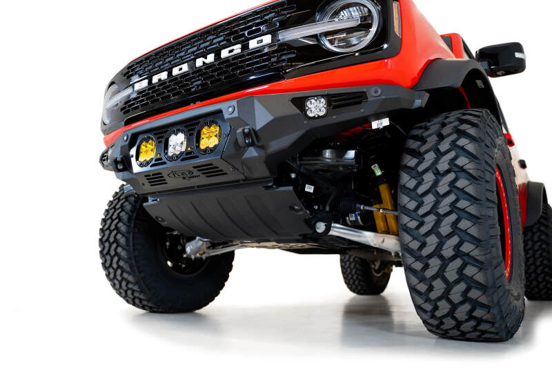 Addictive Desert Designs Bomber Front Bumper w/ Baja Designs Mounts | Ford Bronco (21-26) (F230194120103)