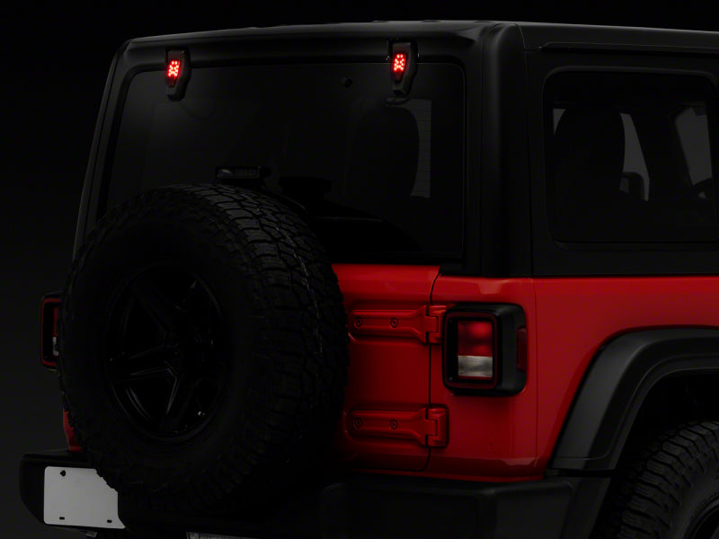 Raxiom 18-23 Axial Series Rear Window Glass Hinge LED Lights | Jeep Wrangler JL (18-25) (J155993-JL)
