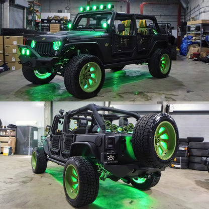 ORACLE Lighting 7in High Powered LED Headlights (FRONT): Jeep Wrangler / Wrangler JK (07-18) - Black