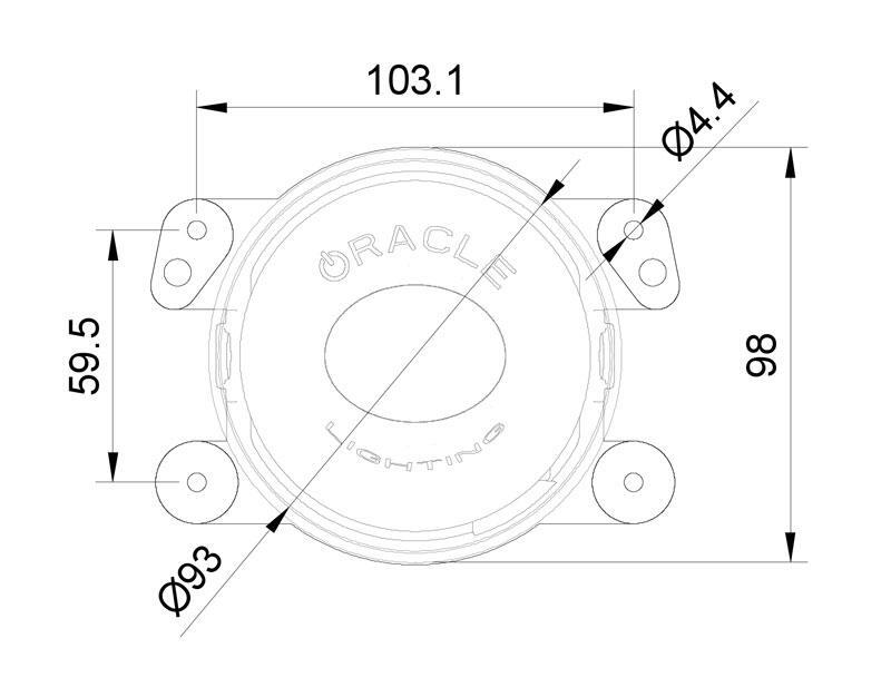 ORACLE Lighting Hi-Perf LED Fog Lights (FRONT): Jeep Wrangler / Gladiator (07-26) - Black