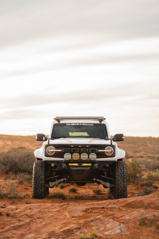 DV8 Offroad 2022+ Ford Bronco Raptor Tube Front Bumper | Ford Bronco (21-26) (FBFR-02)