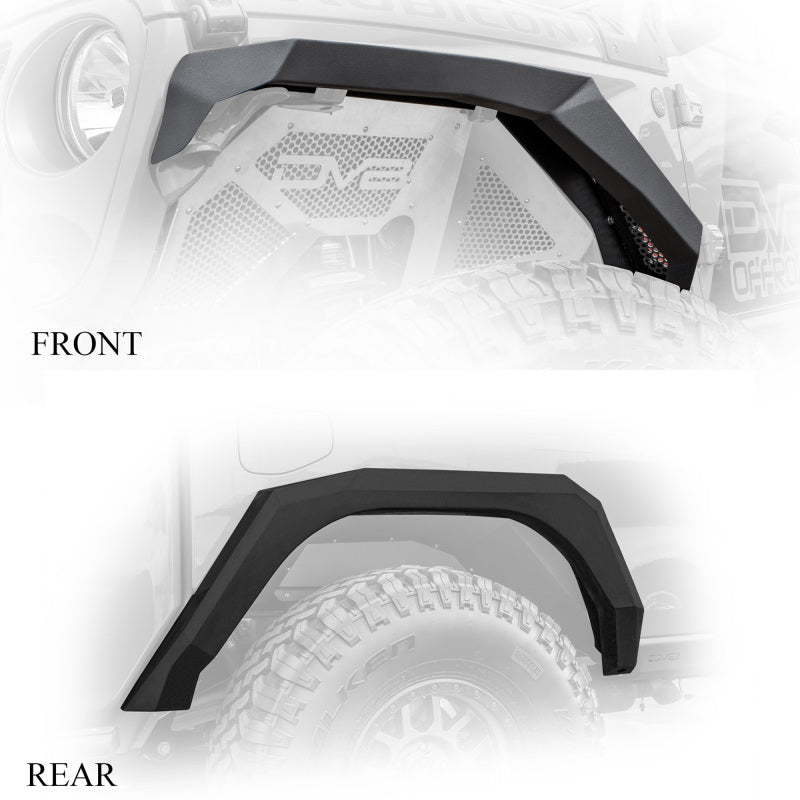 DV8 Offroad Armor Fenders: Jeep Gladiator 2020-2021