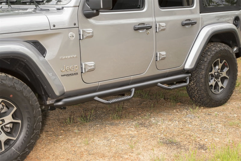 Rugged Ridge Spartan Nerf Bars | Jeep Wrangler JL (18-25) / JK (07-18) Textured Black 3-in. OD Nerf Bar | 11596.04