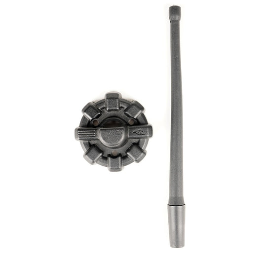 Rugged Ridge 9in Reflex Antenna with Base | Jeep Gladiator JT / Wrangler JK / JL (07-20 / 18-25) (17212.42)