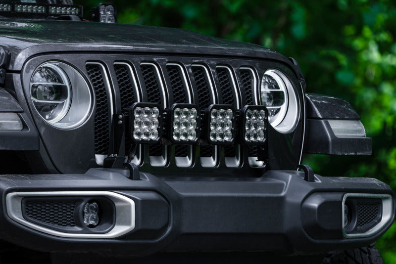 Diode Dynamics SS5 4-Pod CrossLink Grille Lightbar Kit Pro White (F&R): Jeep Wrangler JL 2018-26 / Gladiator JT 2020-24