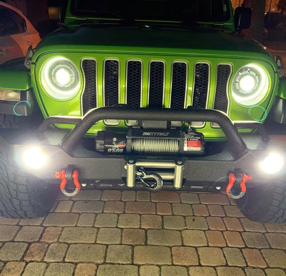Oracle Lighting Bi-LED Projector Headlights Matte Black: Jeep Wrangler (18-24) / Gladiator (20-24)