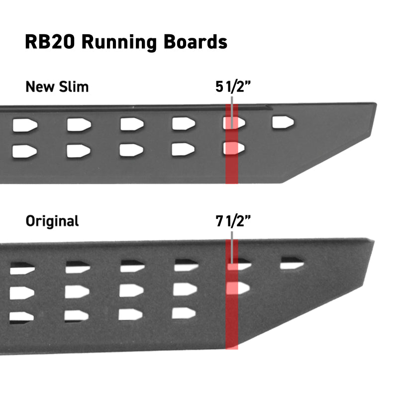 Go Rhino RB20 Slim Running Boards | Ford Bronco (21-26) (69400057SPC)
