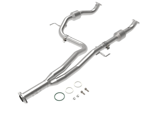 aFe Twisted Steel Y-Pipe w/Cat SS | Toyota Tacoma V6 3.5L 4WD (16-20) (48-46013-RC)