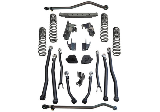 Superlift 4in JLU Long Arm Kit (F&R): Jeep Wrangler Unlimited 2018-2023 w/ King 2.0 Shocks