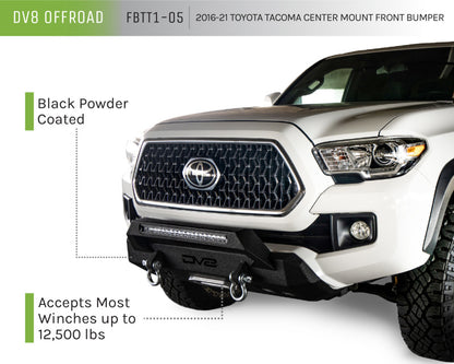 DV8 Offroad Center Bumper | Toyota Tacoma (16-23) (FBTT1-05)
