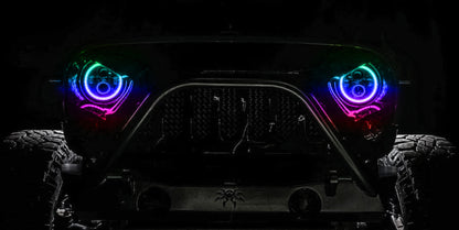 Oracle Lighting High Powered Black LED Headlights: Jeep Wrangler (07-17) / Wrangler JK (18)