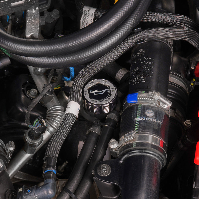 Beadlock Oil Cap w/ Aluminum Ring 21+ Bronco 15+ F-150 19+ Ranger 22+ Maverick - IAG-ACC-F1090BKAL image 4