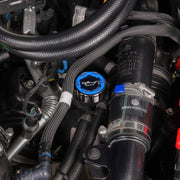 Beadlock Oil Cap w/ Blue Ring 21+ Bronco, 15+ F-150, 19+ Ranger, 22+ Maverick - IAG-ACC-F1090BKBL image 3