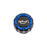 Beadlock Oil Cap w/ Blue Ring 21+ Bronco, 15+ F-150, 19+ Ranger, 22+ Maverick - IAG-ACC-F1090BKBL image 5