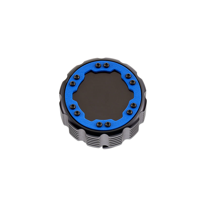 Beadlock Oil Cap w/ Blue Ring 21+ Bronco, 15+ F-150, 19+ Ranger, 22+ Maverick - IAG-ACC-F1090BKBL image 9