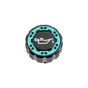 Beadlock Oil Cap w/ Teal Ring 21+ Bronco, 15+ F-150, 19+ Ranger, 22+ Maverick - IAG-ACC-F1090BKGT image 6