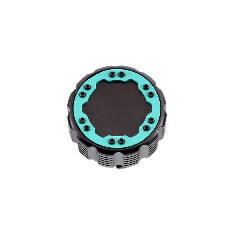 Beadlock Oil Cap w/ Teal Ring 21+ Bronco, 15+ F-150, 19+ Ranger, 22+ Maverick - IAG-ACC-F1090BKGT image 10