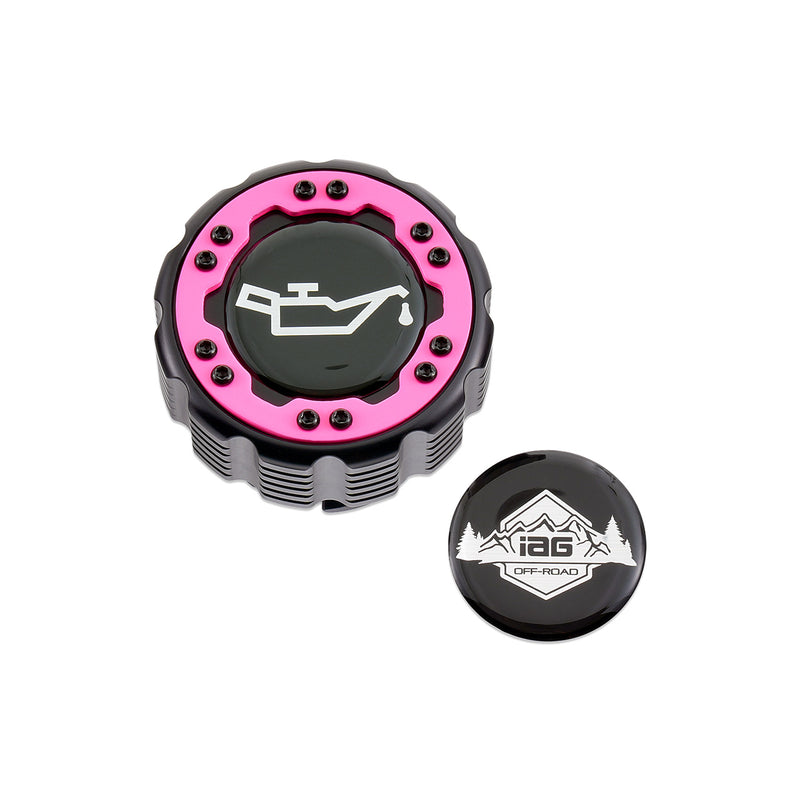 Beadlock Oil Cap w/ Pink Ring 21+ Bronco, 15+ F-150, 19+ Ranger, 22+ Maverick - IAG-ACC-F1090BKPK image 11