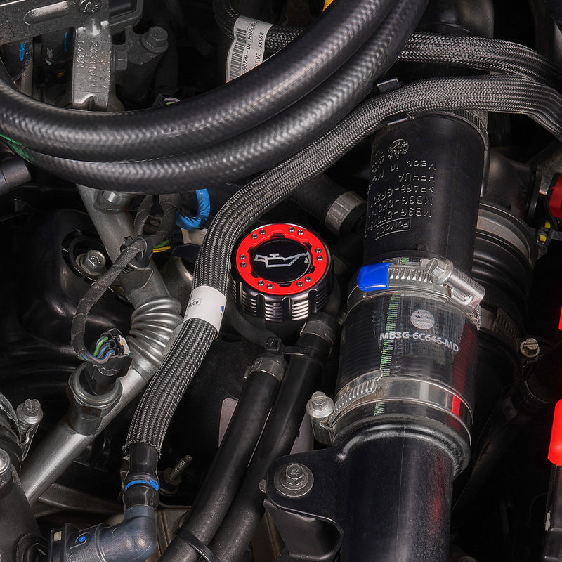 Beadlock Oil Cap w/ Red Ring For 21+ Bronco, 15+ F-150, 19+ Ranger, 22+ Maverick - IAG-ACC-F1090BKRD image 5