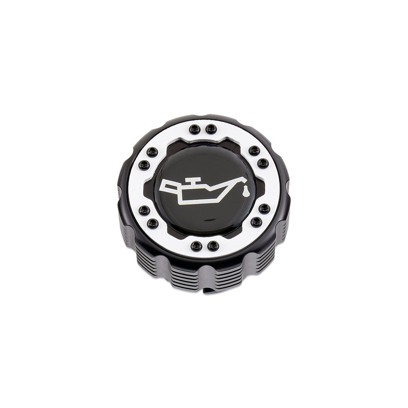 Beadlock Oil Cap w/ White Ring 2021+ Bronco, 15+ F-150, 19+ Ranger, 22+ Maverick - IAG-ACC-F1090BKWH image 5