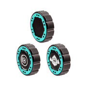 Beadlock Brake Fluid Cap w/ Teal For 2021+ Ford Bronco, 19+ Ranger, 22+ Maverick - IAG-ACC-F1091BKGT image 2