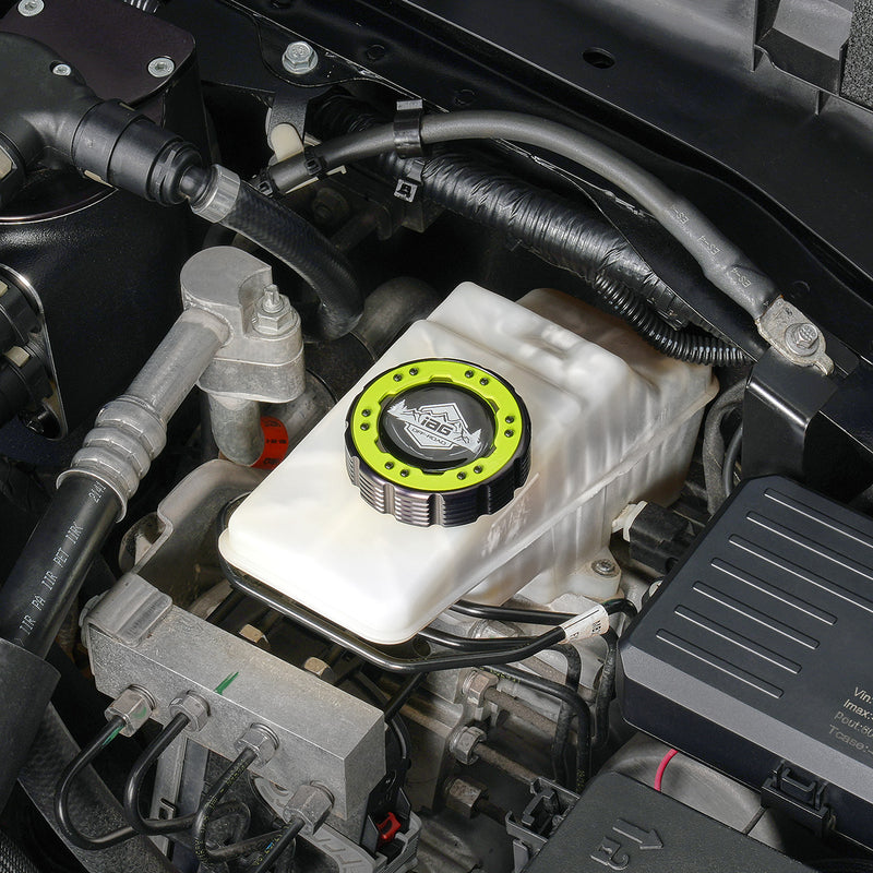 Beadlock Brake Fluid Cap w/ Neon Yellow For 21+ Bronco, 19+ Ranger, 22+ Maverick - IAG-ACC-F1091BKNY image 10