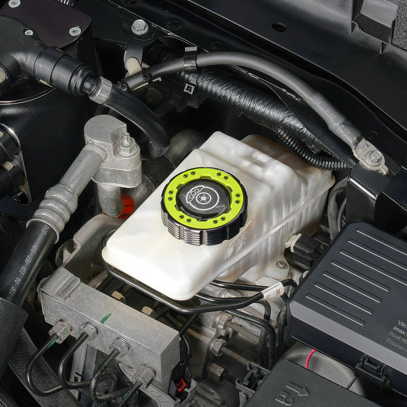 Beadlock Brake Fluid Cap w/ Neon Yellow For 21+ Bronco, 19+ Ranger, 22+ Maverick - IAG-ACC-F1091BKNY image 11