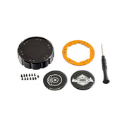 Beadlock Brake Fluid Cap w/ Orange For 21+ Ford Bronco, 19+ Ranger, 22+ Maverick - IAG-ACC-F1091BKOR