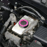 Beadlock Brake Fluid Cap w/ Pink For 2021+ Ford Bronco, 19+ Ranger, 22+ Maverick - IAG-ACC-F1091BKPK image 3