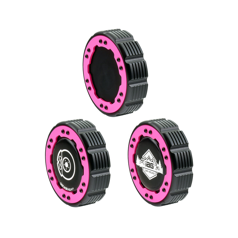 Beadlock Brake Fluid Cap w/ Pink For 2021+ Ford Bronco, 19+ Ranger, 22+ Maverick - IAG-ACC-F1091BKPK image 5