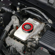 Beadlock Brake Fluid Cap w/ Red For 2021+ Ford Bronco, 19+ Ranger, 22+ Maverick - IAG-ACC-F1091BKRD image 3