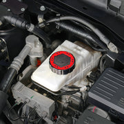 Beadlock Brake Fluid Cap w/ Red For 2021+ Ford Bronco, 19+ Ranger, 22+ Maverick - IAG-ACC-F1091BKRD image 4