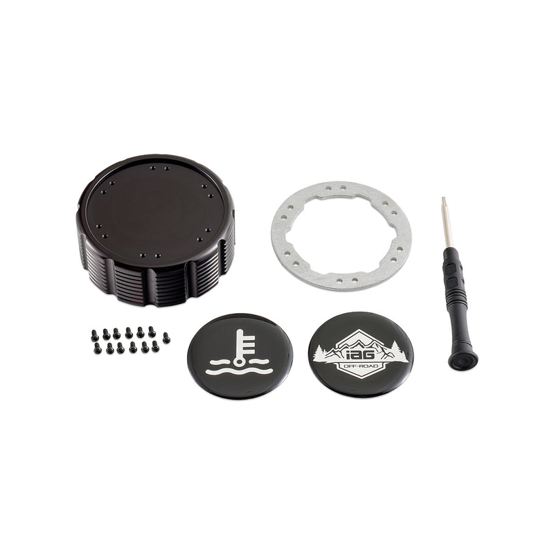 Beadlock Coolant Cap Aluminum Ring 21+ Bronco 15+ F-150 19+ Ranger 22+ Maverick - IAG-ACC-F1092BKAL