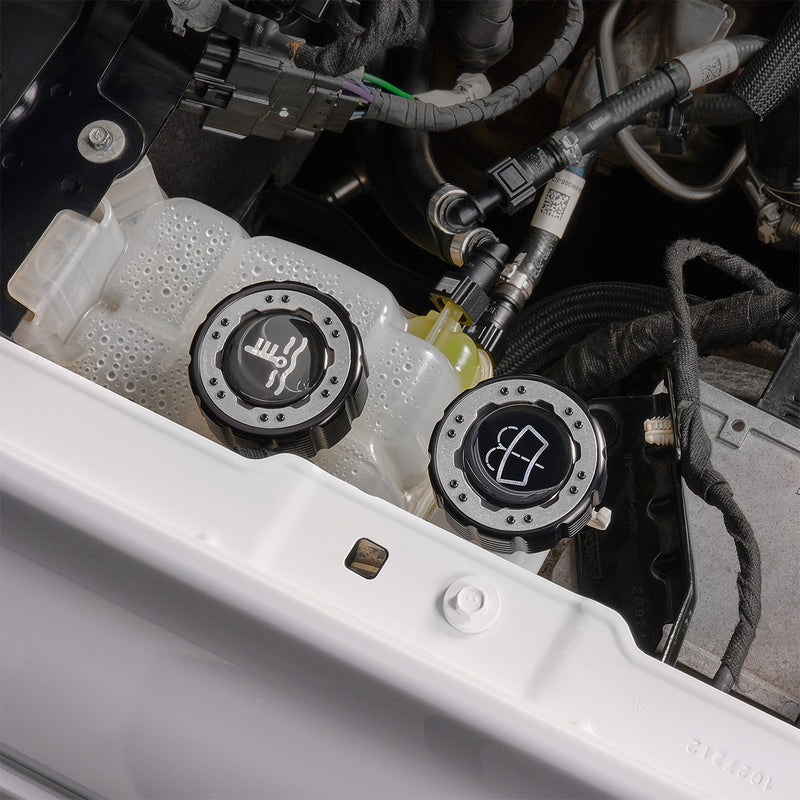 Beadlock Coolant Cap Aluminum Ring 21+ Bronco 15+ F-150 19+ Ranger 22+ Maverick - IAG-ACC-F1092BKAL image 2