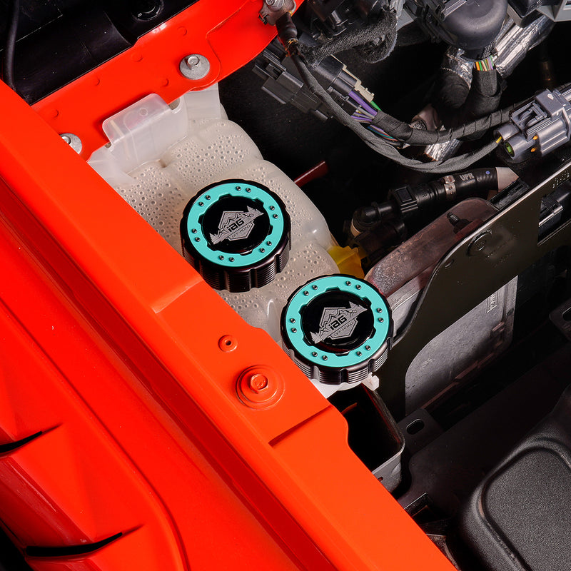 Beadlock Coolant Cap w/ Teal Ring 21+ Bronco 15+ F-150 19+ Ranger 22+ Maverick - IAG-ACC-F1092BKGT image 14