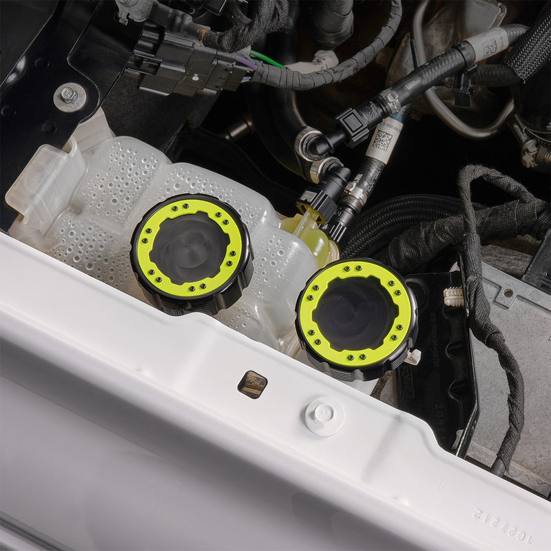 Beadlock Coolant Cap w/ Neon Yellow 21+ Bronco 15+ F-150 19+ Ranger 22+ Maverick - IAG-ACC-F1092BKNY image 5