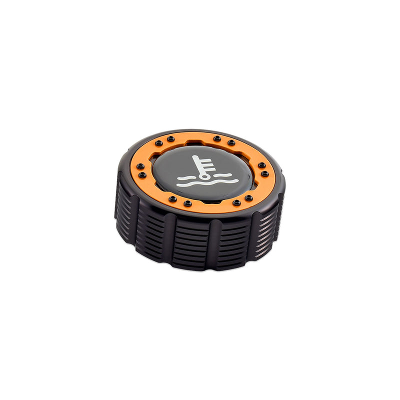 Beadlock Coolant Cap w/ Orange Ring 21+ Bronco 15+ F-150 19+ Ranger 22+ Maverick - IAG-ACC-F1092BKOR image 5