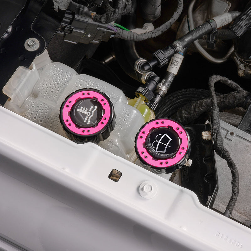Beadlock Coolant Cap w/ Pink Ring 21+ Bronco 15+ F-150 19+ Ranger 22+ Maverick - IAG-ACC-F1092BKPK image 12