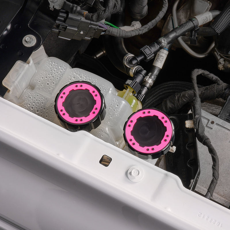 Beadlock Coolant Cap w/ Pink Ring 21+ Bronco 15+ F-150 19+ Ranger 22+ Maverick - IAG-ACC-F1092BKPK image 13