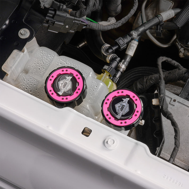 Beadlock Coolant Cap w/ Pink Ring 21+ Bronco 15+ F-150 19+ Ranger 22+ Maverick - IAG-ACC-F1092BKPK image 14