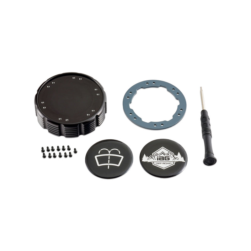 Beadlock Washer Fluid Cap w/ Area51 21+ Ford Bronco, 24+ Ranger, 22+ Maverick - IAG-ACC-F1093BKA51