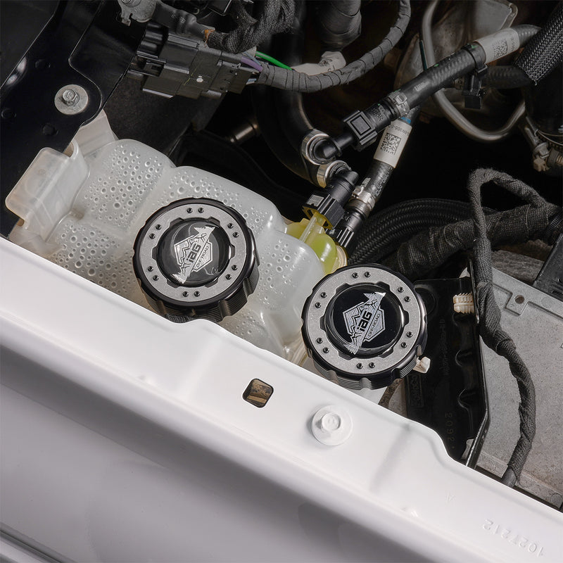 Beadlock Washer Fluid Cap w/ Aluminum 21+ Ford Bronco, 24+ Ranger, 22+ Maverick - IAG-ACC-F1093BKAL image 4
