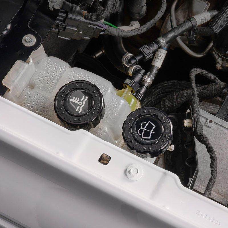 Beadlock Washer Fluid Cap w/ Black For 21+ Ford Bronco, 24+ Ranger, 22+ Maverick - IAG-ACC-F1093BKBK image 14