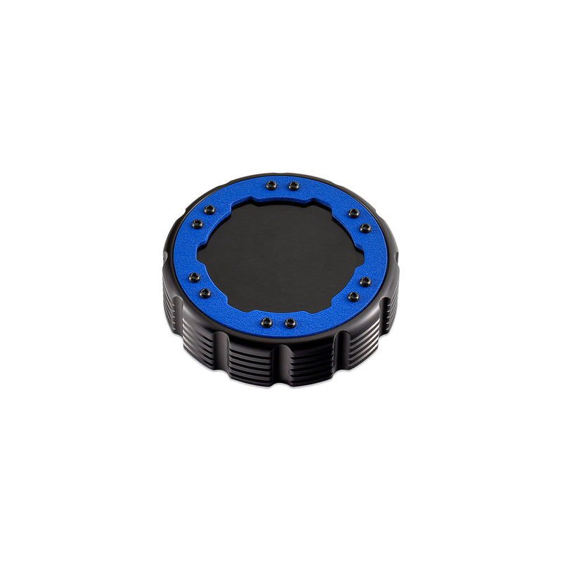 Beadlock Washer Fluid Cap w/ Blue For 21+ Ford Bronco, 24+ Ranger, 22+ Maverick - IAG-ACC-F1093BKBL image 9