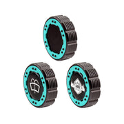 Beadlock Washer Fluid Cap w/ Teal For 21+ Ford Bronco, 24+ Ranger, 22+ Maverick - IAG-ACC-F1093BKGT image 6