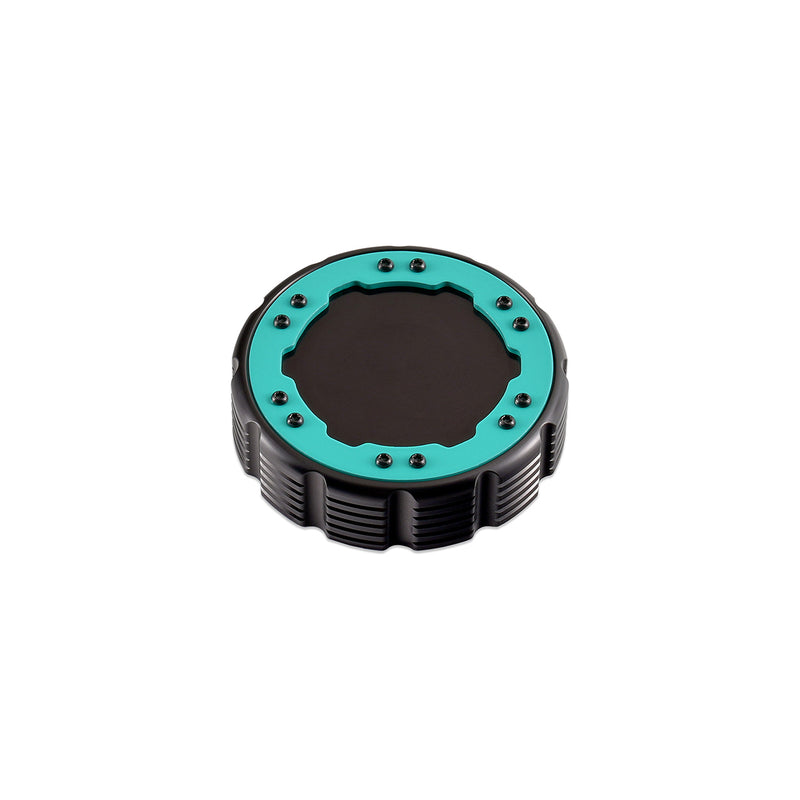 Beadlock Washer Fluid Cap w/ Teal For 21+ Ford Bronco, 24+ Ranger, 22+ Maverick - IAG-ACC-F1093BKGT image 9