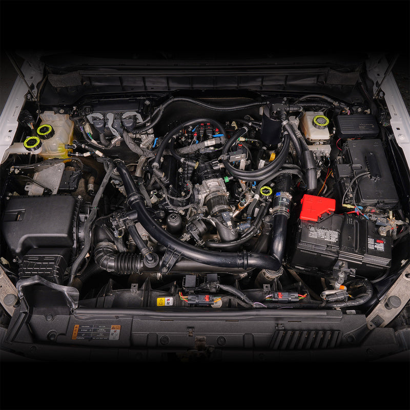 Beadlock Washer Fluid Cap w/ Neon Yellow 21+ Ford Bronco 24+ Ranger 22+ Maverick - IAG-ACC-F1093BKNY image 16