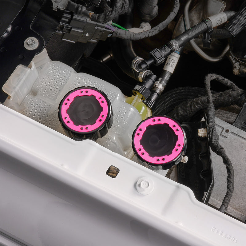 Beadlock Washer Fluid Cap w/ Pink For 21+ Ford Bronco, 24+ Ranger, 22+ Maverick - IAG-ACC-F1093BKPK image 15