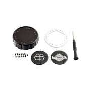 Beadlock Washer Fluid Cap w/ White For 21+ Ford Bronco, 24+ Ranger, 22+ Maverick - IAG-ACC-F1093BKWH