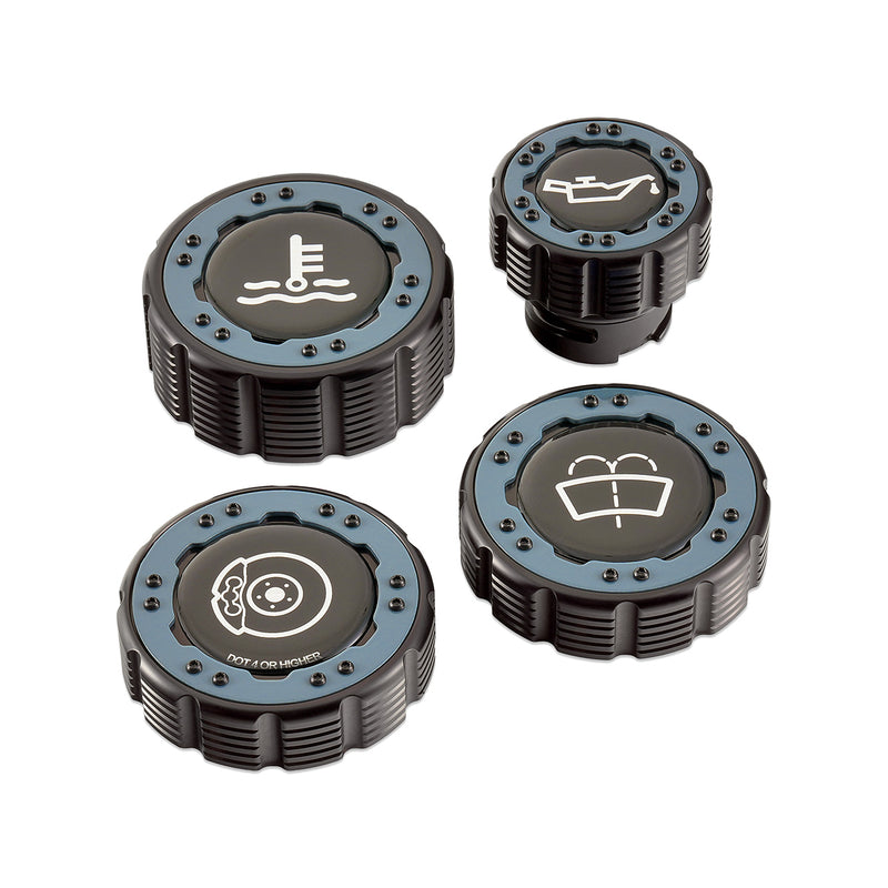 Beadlock Cap Kit for 2021+ Ford Bronco, 2024+ Ranger, 2022+ Maverick - Area51 - IAG-ACC-F1096BKA51